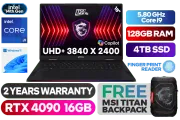 MSI Raider 18HX 14th Gen Core i9 RTX 4090 Gaming Laptop with 128GB RAM & 4TB SSD - image 1