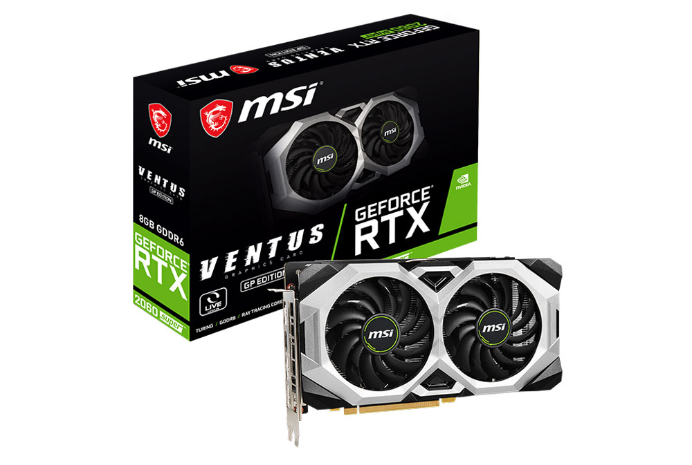 MSI GeForce RTX 2060 SUPER VENTUS GP 8GB – 1650MHz Boost | Evetech