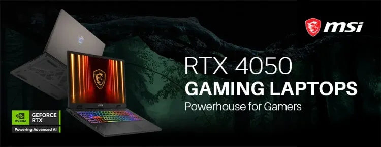 MSI RTX 4050 Gaming Laptop - High-Performance Gaming Laptop