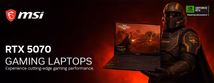 MSI RTX 5070 gaming laptop — NVIDIA RTX 5070 GPU, high-performance ⚡