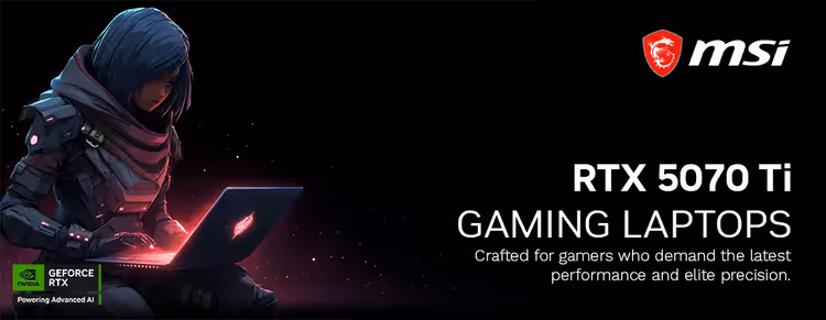 MSI RTX 5070 Ti Gaming Laptops