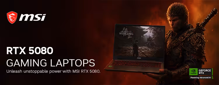 MSI RTX 5080 Gaming Laptops