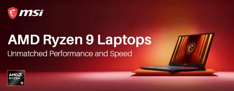 MSI Ryzen 9 Laptop Deals - High-Performance Gaming & Productivity
