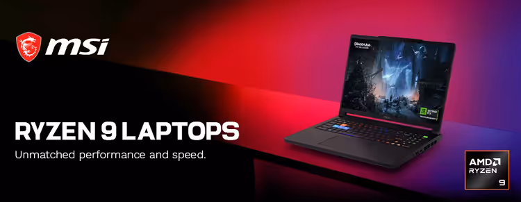 MSI Ryzen 9 Laptop Deals - High-Performance Gaming & Productivity