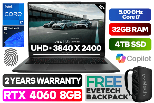 Msi Laptop 4tb Ssd MSI Titan GT77HX 13VH-047UK Intel Core I9