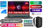 MSI THIN 15 B12UCX Core i5 RTX 2050 Laptop with 16GB RAM & 1TB SSD - image 1
