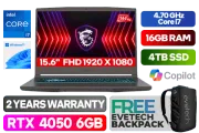 MSI THIN 15 B12VE Intel Core i7 RTX 4050 Gaming Laptop With 4TB SSD - image 1