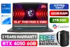 MSI THIN 15 B12VE Intel Core i7 RTX 4050 Gaming Laptop With 32GB RAM & 2TB SSD - image 1