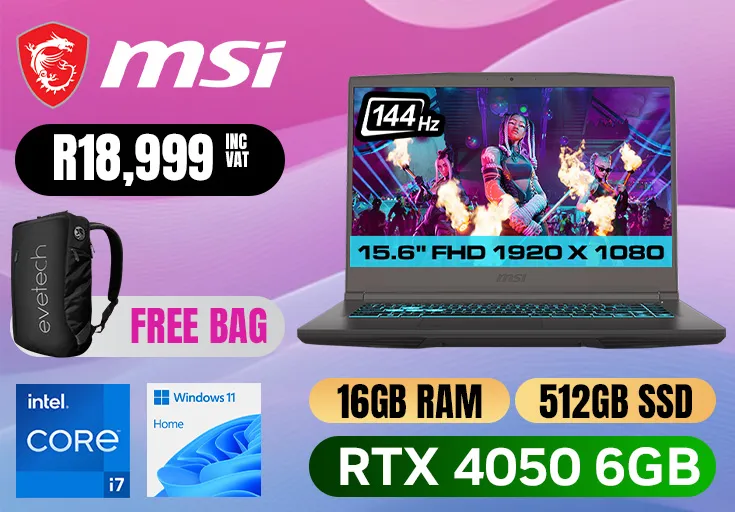 MSI Thin 15 B13VE Intel Core i7 RTX 4050 Laptop