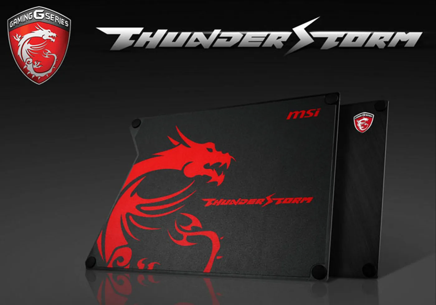 MSI Thunderstorm Aluminum Gaming Mousepad - Desktop View