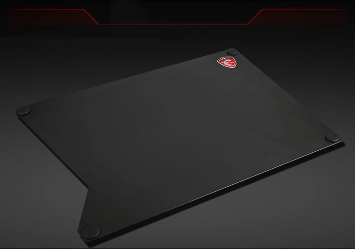 MSI Thunderstorm Aluminum Gaming Mousepad Anodized Aluminum - Desktop View