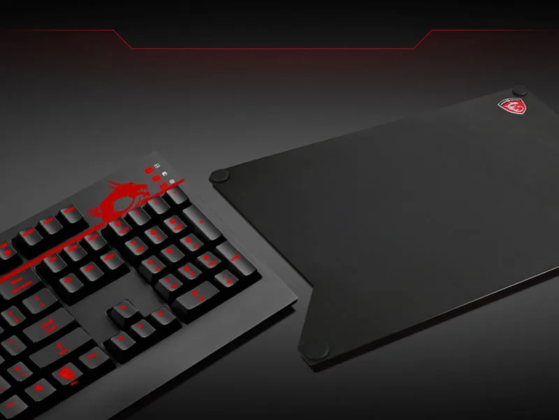 MSI Thunderstorm Aluminum Gaming Mousepad Unique Design - Mobile View
