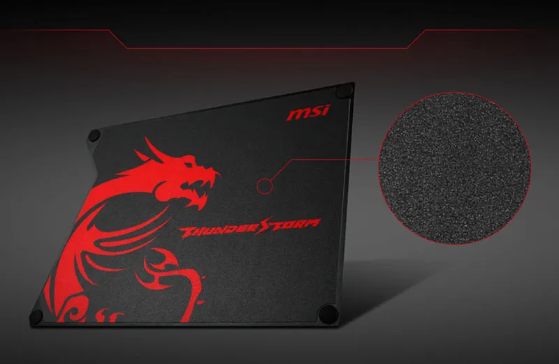 MSI Thunderstorm Aluminum Gaming Mousepad Speed Surface - Mobile View