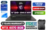 MSI VECTOR 16 HX A14VGG 14th Gen Intel® Core™ i9 RTX 4070 Gaming Laptop With 64GB RAM & 2TB SSD - image 1