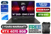 MSI VECTOR 16 HX A14VGG 14th Gen Intel® Core™ i9 RTX 4070 Gaming Laptop With 64GB RAM & 8TB SSD - image 1