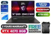 MSI VECTOR 16 HX A14VGG 14th Gen Intel® Core™ i9 RTX 4070 Gaming Laptop With 96GB RAM & 4TB SSD - image 1