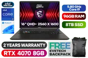 MSI VECTOR 16 HX A14VGG 14th Gen Intel® Core™ i9 RTX 4070 Gaming Laptop With 96GB RAM & 8TB SSD - image 1