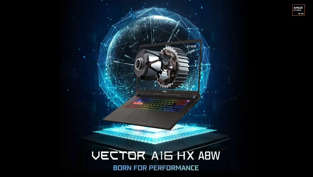 Vector A16 HX laptop designed for STEM professionals