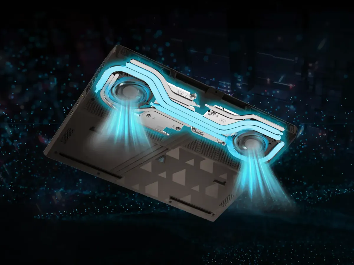 Cooler Boost 5 laptop internal cooling layout
