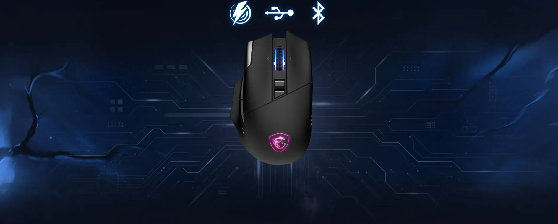 MSI Versa Pro Wireless Mouse and Dock - Seamless Multi-Connectivity