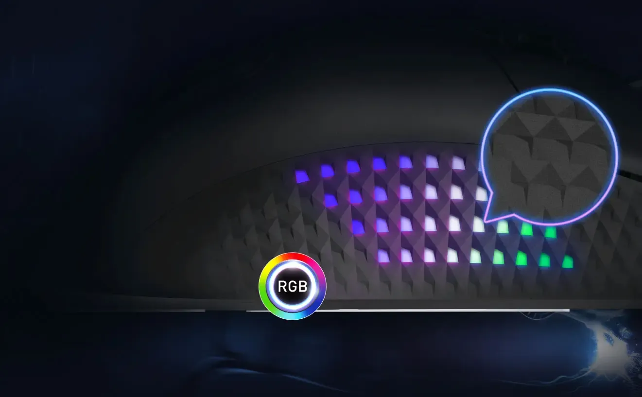 MSI Diamond Lightgrips with RGB Lighting for Gaming