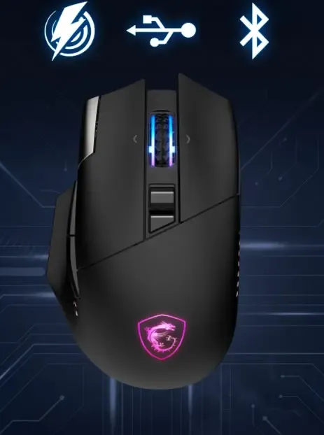 MSI Versa Pro Wireless Mouse and Dock - Portable Wireless Connectivity