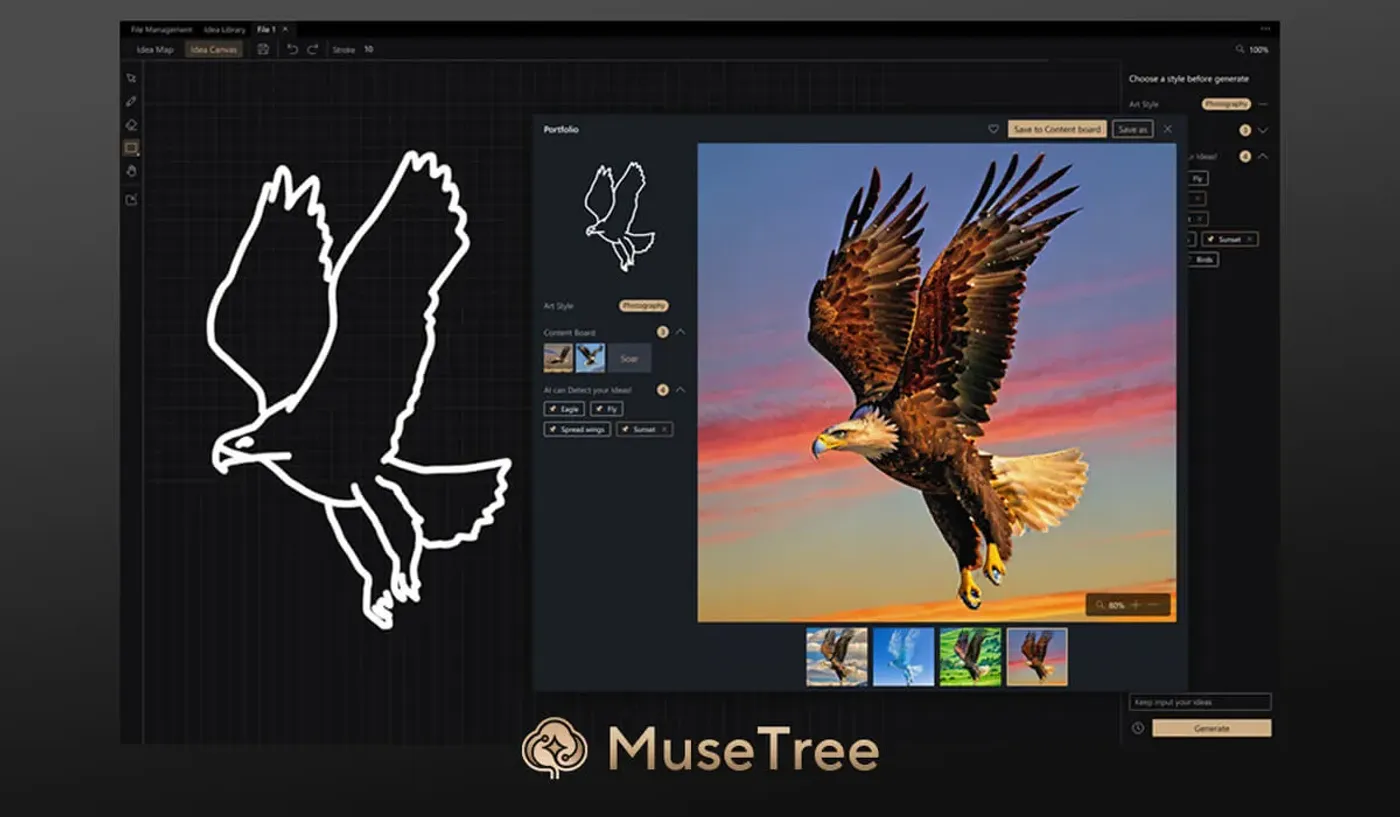 Digital art software interface displaying a drawing and editing tools