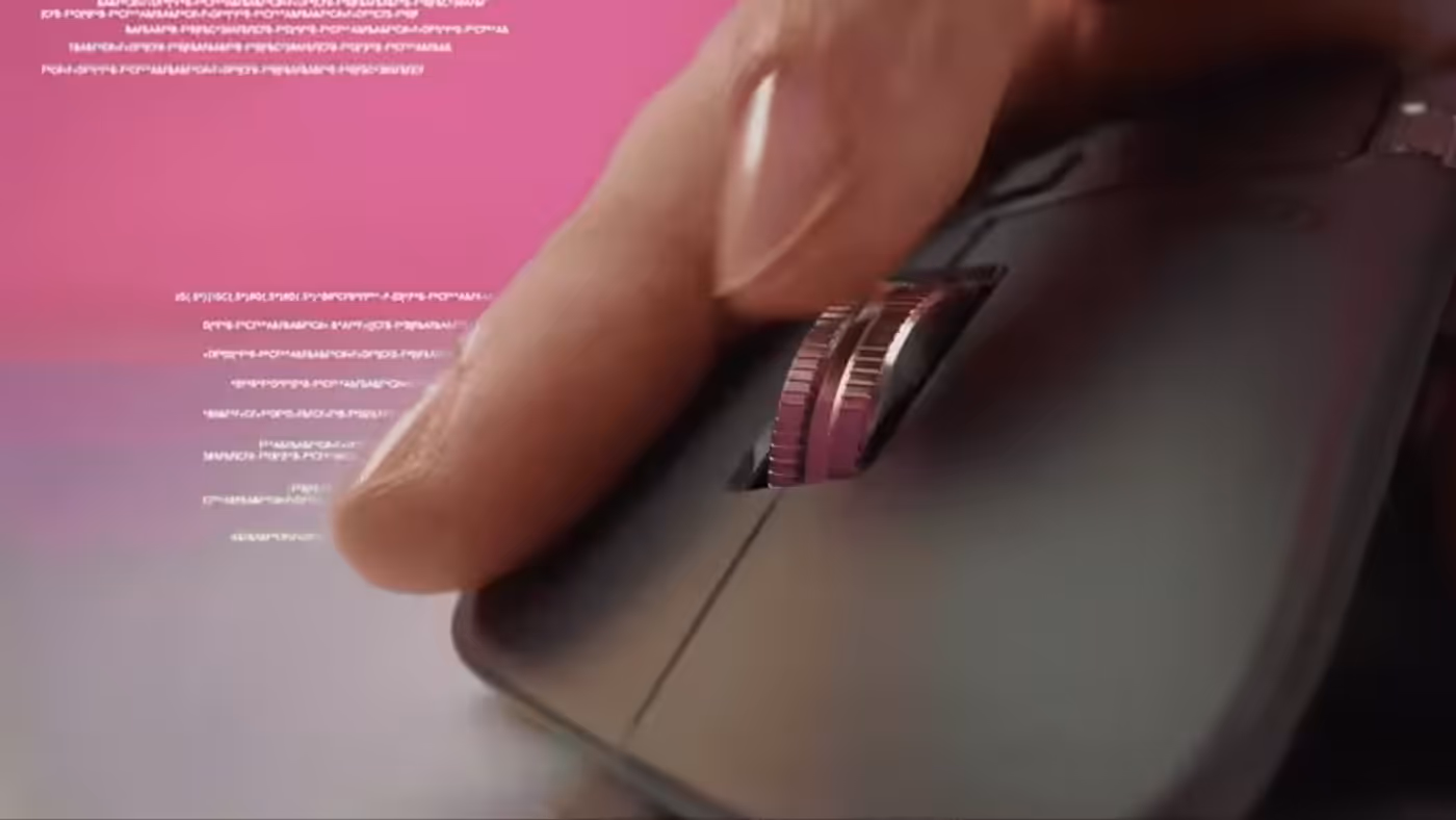 GIF showcasing the MagSpeed scroll wheel performance