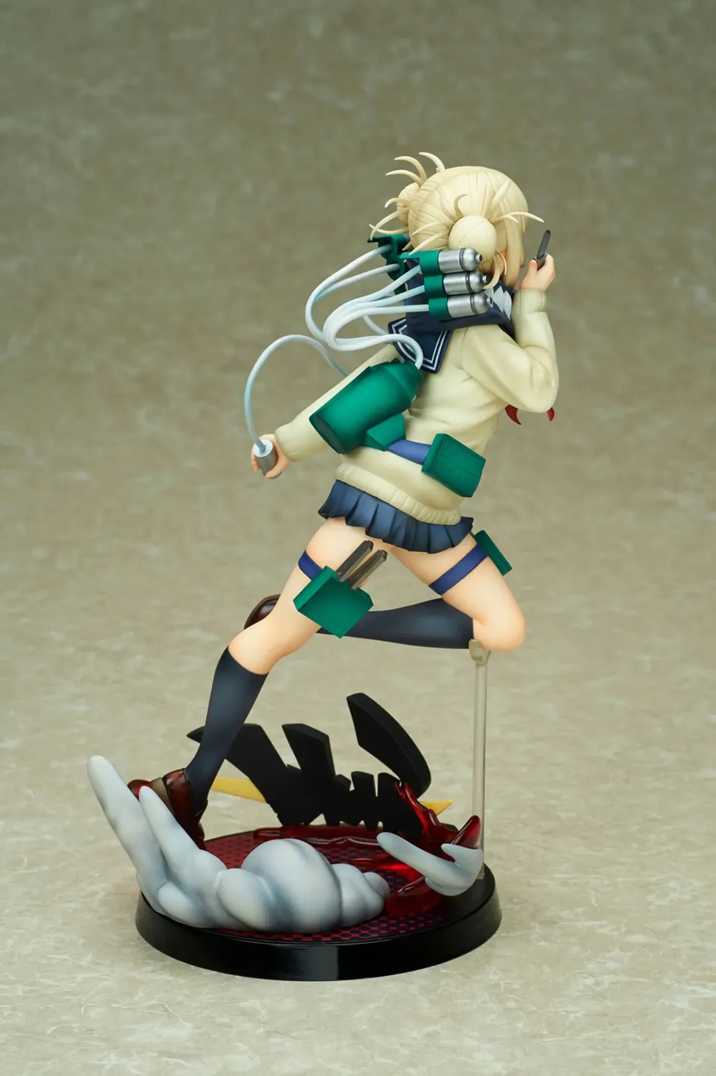 Detail of the Himiko Toga figure with her blood-draining machine