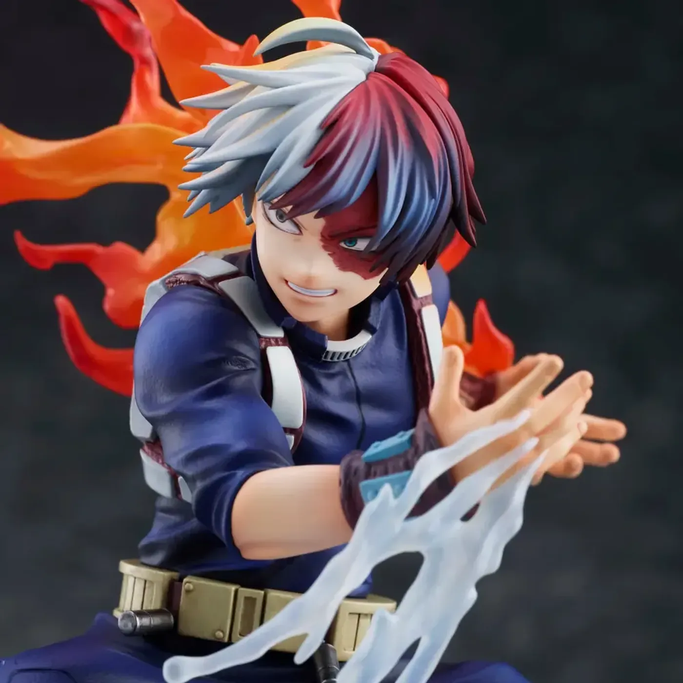 Detailed view of the Shoto Todoroki 1/8 scale figure from My Hero Academia