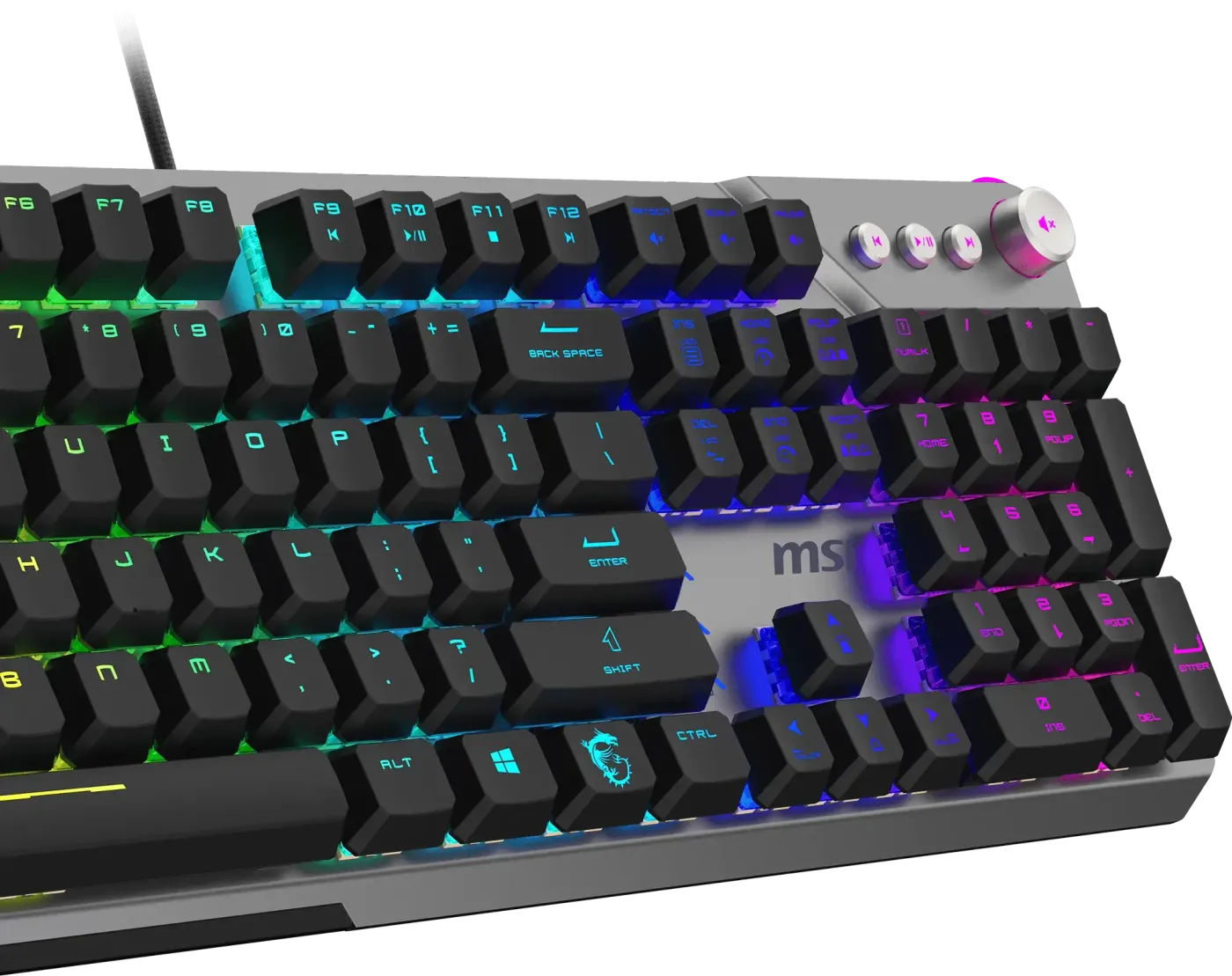 MSI Strike 600 Wired Gaming Keyboard with Silent Switches | Evetech