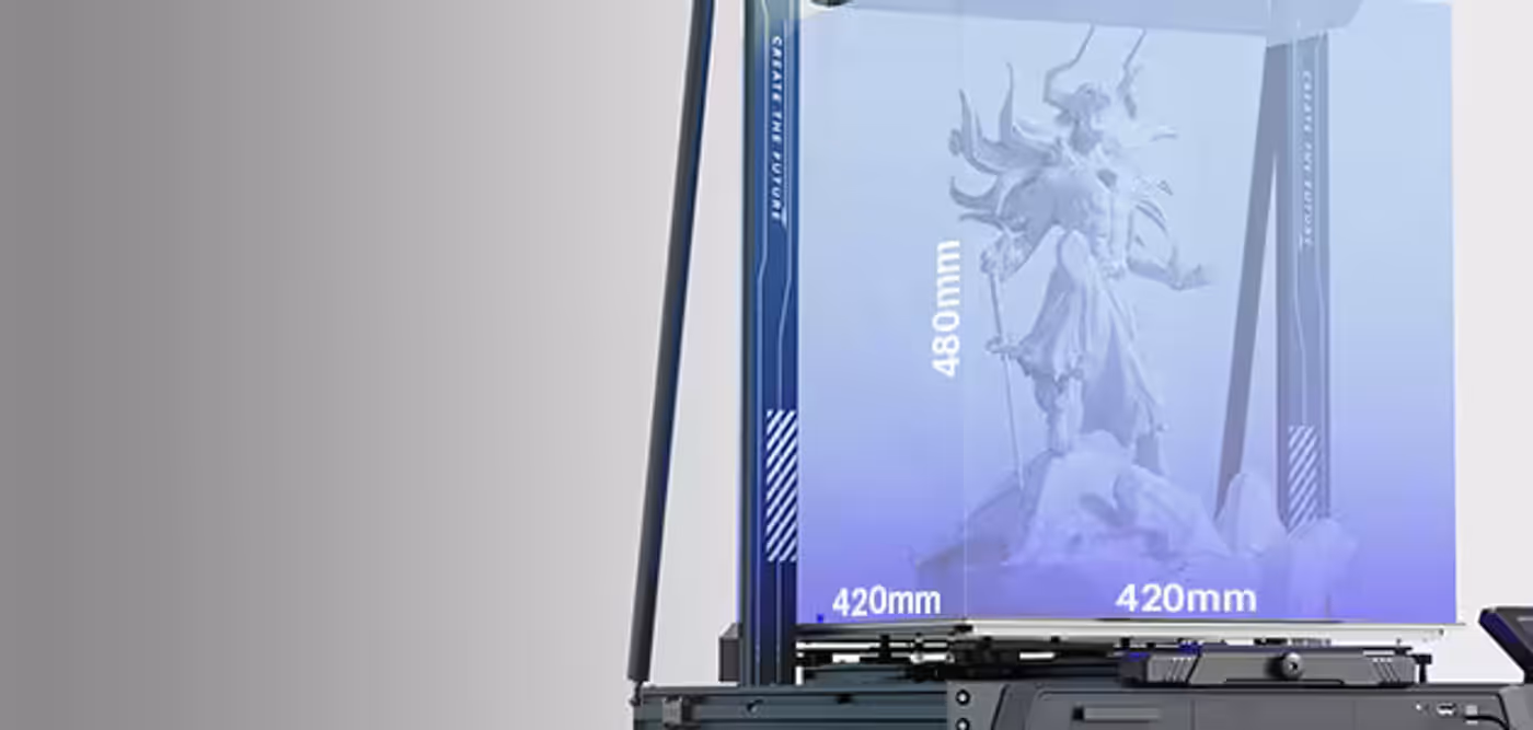 Large build volume visualization for the Neptune 4 Max printer