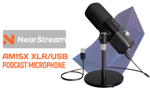 nearstream-am15x-xlr-usb-podcast-microphone - Image 1
