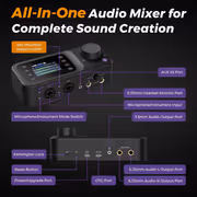 NearStream AMIX40U USB Audio Mixer w/ Dual XLR 48V - image 8
