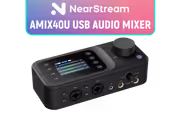 NearStream AMIX40U USB Audio Mixer w/ Dual XLR 48V - image 1