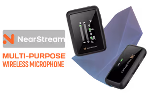 neastream-wireless-microphone-ai-noise-canceling-200m - Image 1