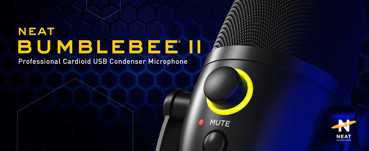Neat Bumblebee II USB Gaming Microphone static display