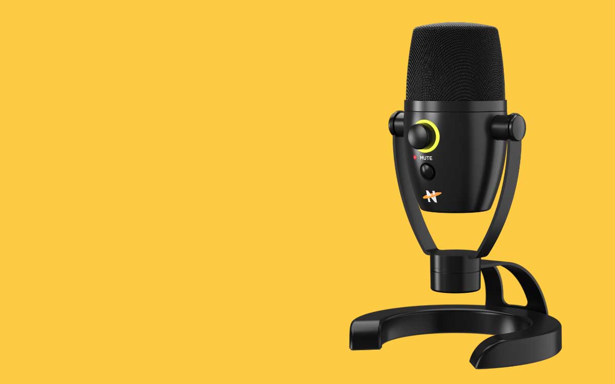 Neat Bumblebee II USB Gaming Microphone close-up