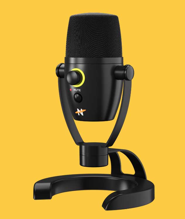 Neat Bumblebee II USB Gaming Microphone close-up