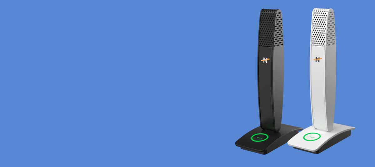 Neat Skyline USB Microphone on Desk