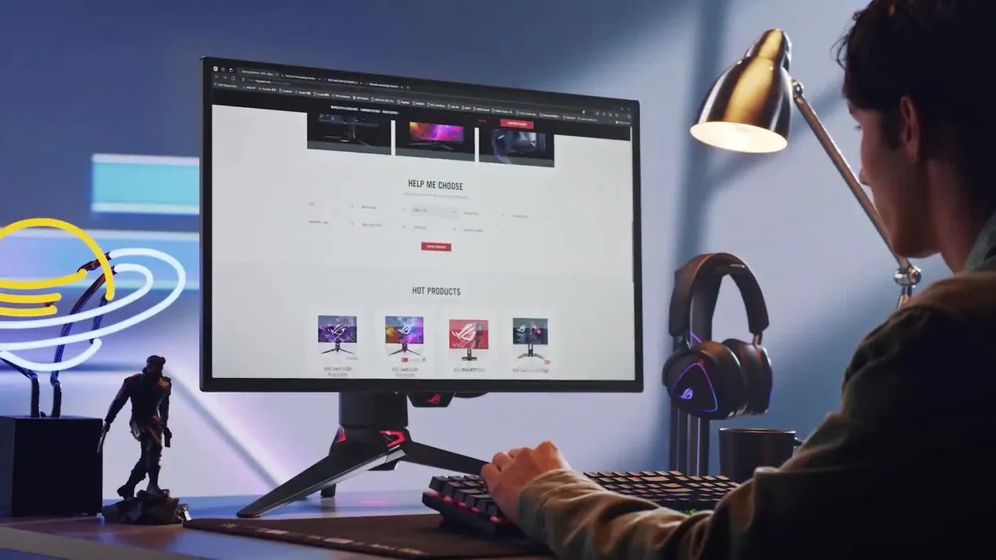 ASUS ROG Swift PG27UCDM 27 4K QD-OLED 240Hz Gaming Monitor | Evetech