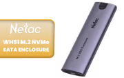 NETAC WH51 M.2 NVMe/SATA External Enclosure — USB3.1 10Gbps - image 1