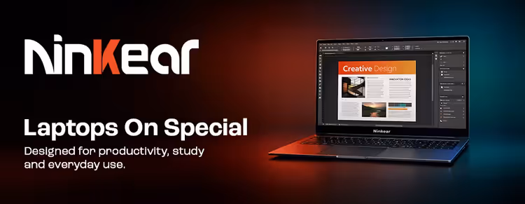 Ninkear laptop deals — gaming laptops, ultrabooks, workstations, NVMe SSD, RTX, Intel & AMD discounts 💻🔥