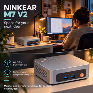 Ninkear M7 V2 Mini PC Ryzen 5 7430U, 16GB/512GB, Win 11 Pro - image 3