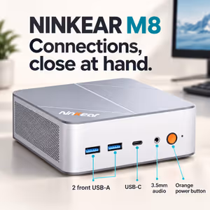 Ninkear M8 Mini PC Ryzen 7-8745HS 16GB 1TB Win11 Pro - image 5