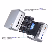 Ninkear M8 Mini PC Ryzen 7-8745HS 16GB 1TB Win11 Pro - image 23