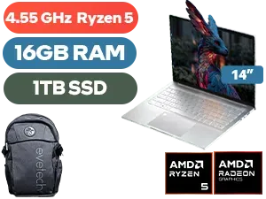 Ninkear S14 AMD Ryzen 5 | 16GB/1TB | 2.2K Laptop - Image 1
