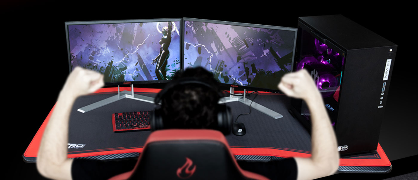 Nitro Concepts D16E Adjustable Gaming Desk in Carbon Finish