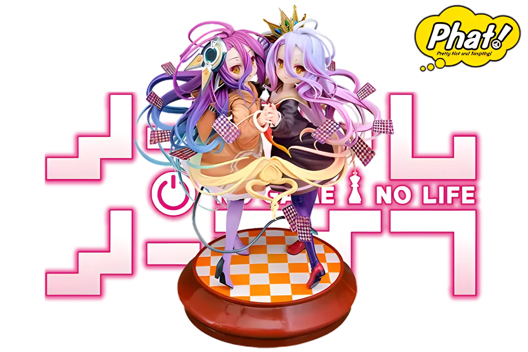 No Game No Life: Zero - Shiro & Schwi 1/7 Scale Figure / Intricate Intertwined Hair Sculpting / Vibrant and Detailed Paintwork / Phat! Officially Licensed