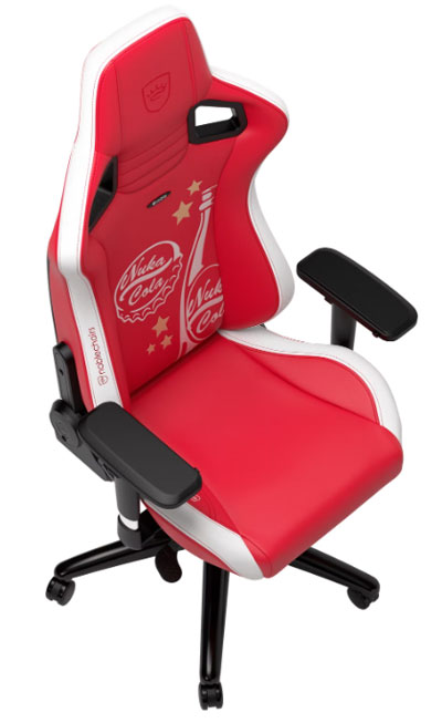 User-friendly design of the Nuka-Cola gaming chair with ergonomic features